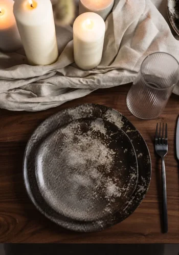 KARE DESIGN Savanne desserttallerken, kologisk - brun/gr matt keramikk (20)