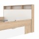 TVILUM Ikast Bett mit 2 Schubladen 160x200, Jackson Hickory / Weiß, 169,8 x 216 x 96,8 cm