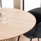 ACT NORDIC Linley spisebord, rund - hvidpigmenteret egefinér og eg (120)