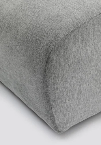 KARE DESIGN Lucca Grey puf til modul sofa, 76 cm - gr stof og PVC