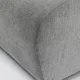 KARE DESIGN Lucca Grey puf til modul sofa, 76 cm - gr stof og PVC