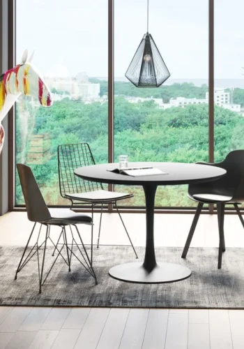 KARE DESIGN Schickeria sofabord, rund - sort MDF og sort stl (110)