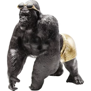 KARE DESIGN Monkey Beach figur - bronze og guld polyresin (H:30cm)