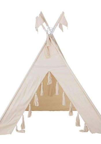 BLOOMINGVILLE MINI Spieltipi - Naturbaumwolle, quadratisch (110x110)