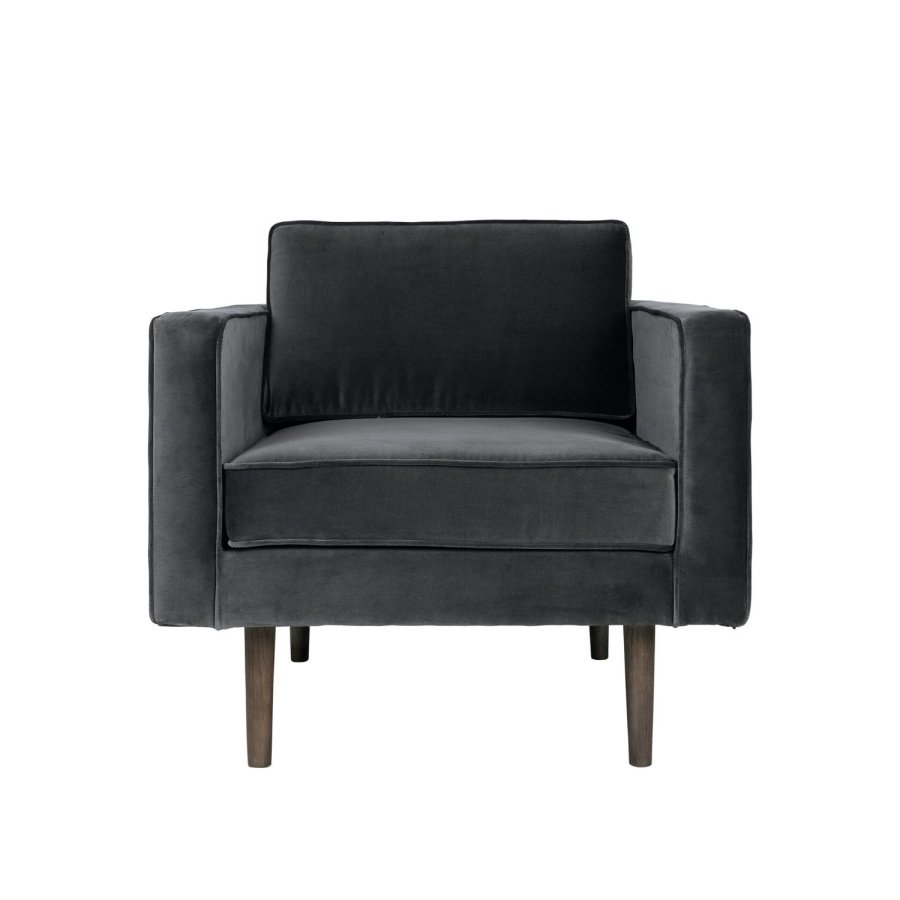 BROSTE COPENHAGEN Windsessel – Polyestervelours, m. Armlehnen