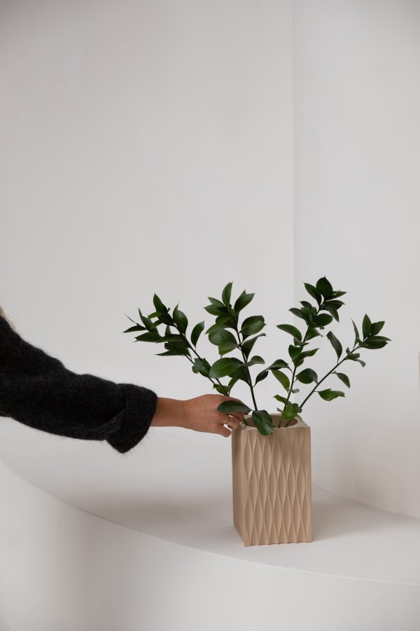 ZUIVER Vase Riley Beige