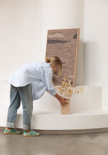 ZUIVER Vase Riley Beige