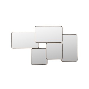 DUTCHBONE Cordelia vgspejl- spejlglas og valnddefarvet tr (70x120)