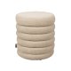DUTCHBONE Fern taburet, rund - beige boucl stof (37)
