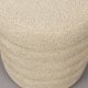 DUTCHBONE Fern taburet, rund - beige boucl stof (37)