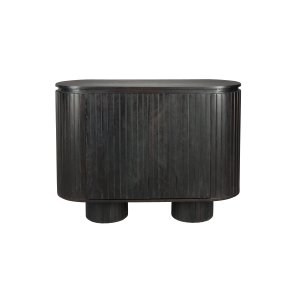 DUTCHBONE Kenji sknk, m. 2 lger og 1 hylde - brun med sort finish tr