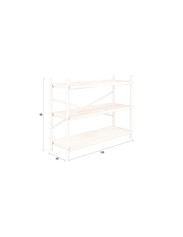 DUTCHBONE Hylle Jern Beige Lav