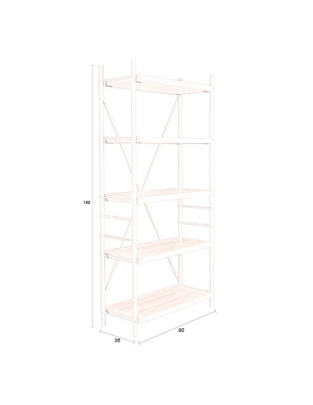 DUTCHBONE Hylle Jern Beige Hy