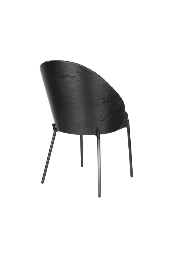 DUTCHBONE Stol Rodin Boucl Sort