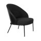 DUTCHBONE Lounge Chair Rodin Boucl Sort