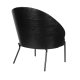 DUTCHBONE Lounge Chair Rodin Boucl Sort