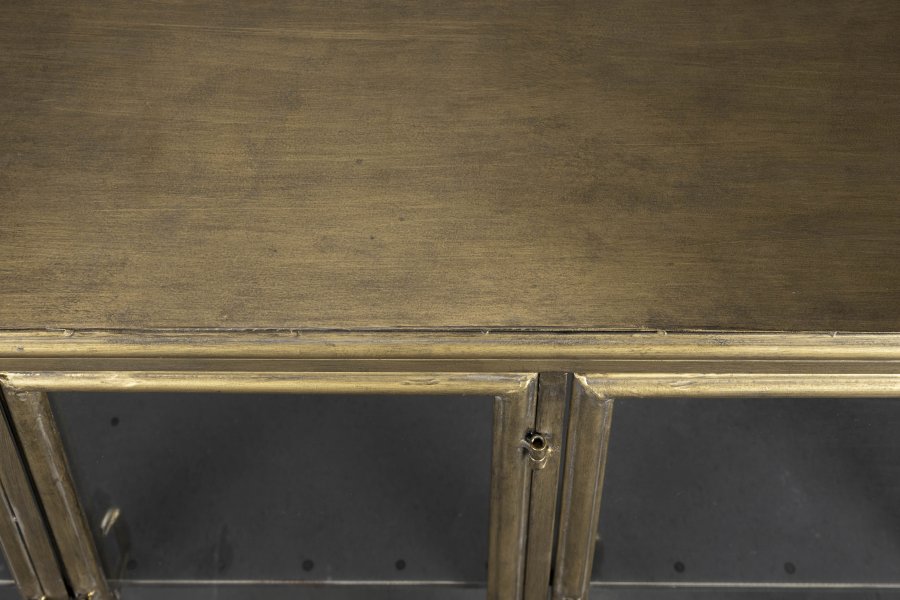 DUTCHBONE Gertlush sknk, m. 3 lger og 1 hylde - glas og antik finish jern