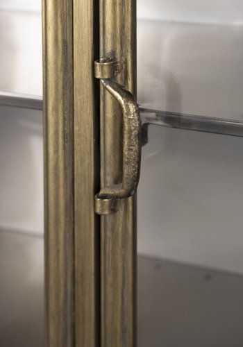 DUTCHBONE Gertlush sknk, m. 3 lger og 1 hylde - glas og antik finish jern