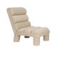 DUTCHBONE Fern loungestol - beige boucl stof