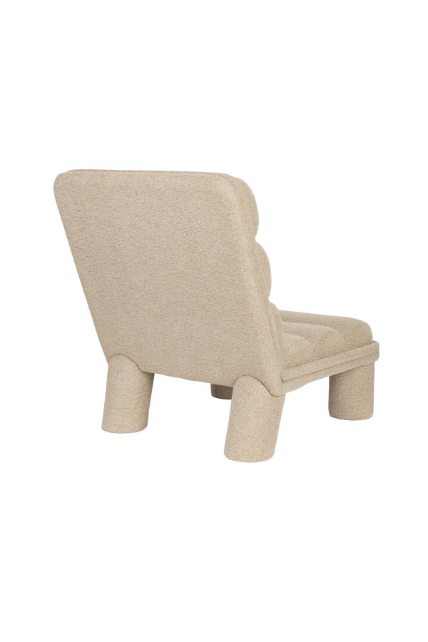 DUTCHBONE Fern loungestol - beige boucl stof