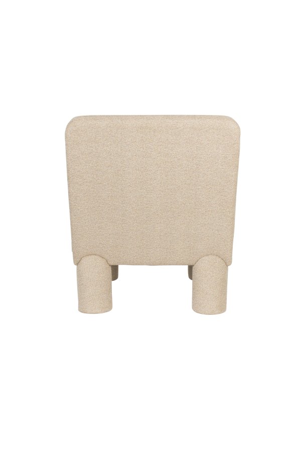DUTCHBONE Fern loungestol - beige boucl stof