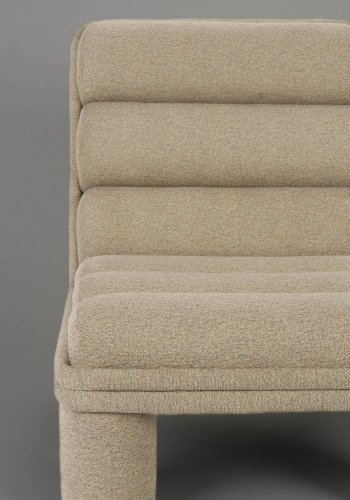 DUTCHBONE Fern loungestol - beige boucl stof