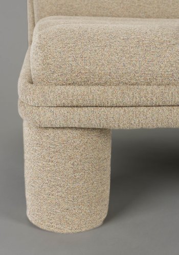 DUTCHBONE Fern loungestol - beige boucl stof