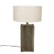 DUTCHBONE Rico bordlampe - creme hr og guld aluminium