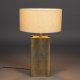 DUTCHBONE Rico bordlampe - creme hr og guld aluminium