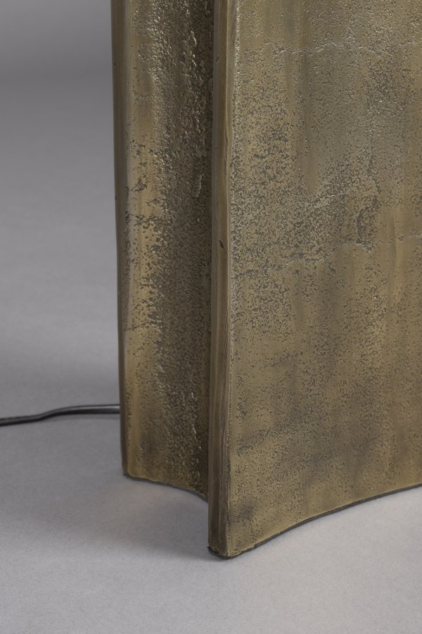 DUTCHBONE Rico bordlampe - creme hr og guld aluminium