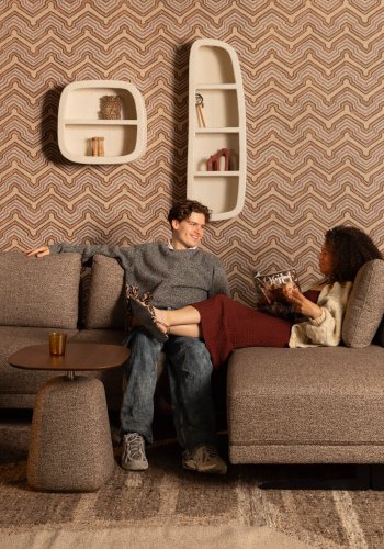 DUTCHBONE Sofa Shelly Cinnamon Hyre Sjeselong