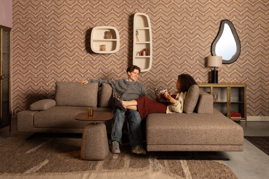 DUTCHBONE Sofa Shelly Cinnamon Hyre Sjeselong