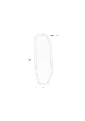 ZUIVER speil invertert