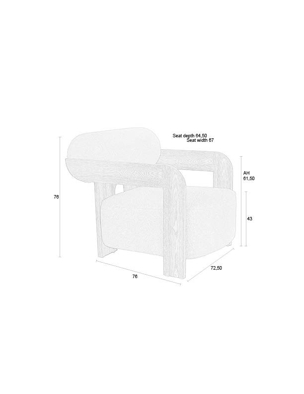 ZUIVER lenestol Oolong havbl