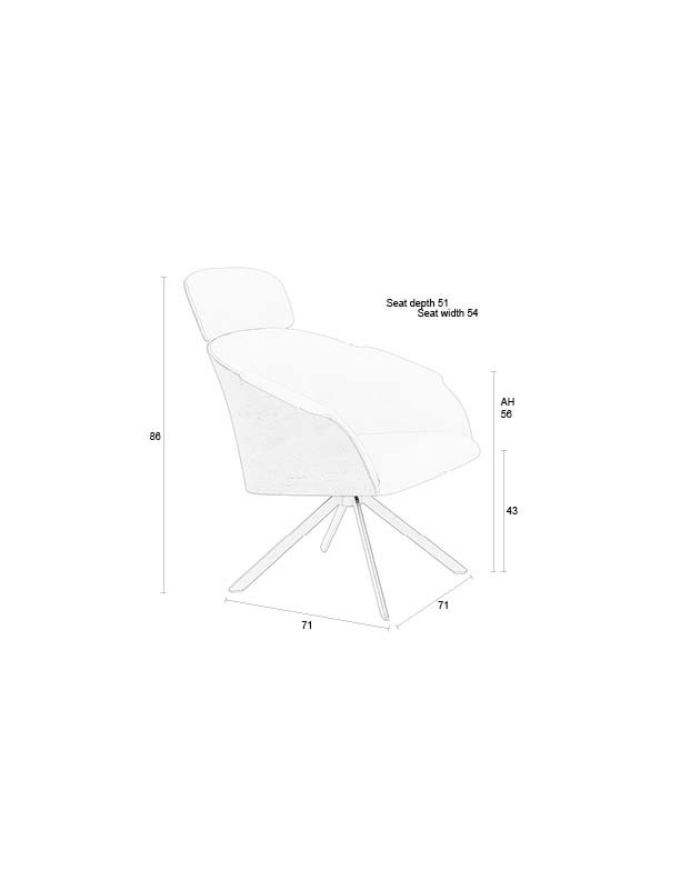 ZUIVER lenestol gratis