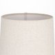 ZUIVER Saba bordlampe - creme linned og beige beton