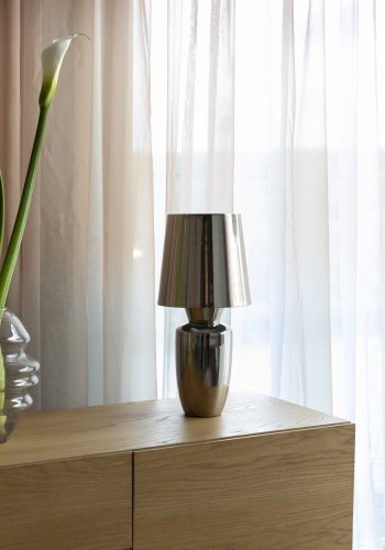 ZUIVER Bordlampa Klassisk Blank Silver