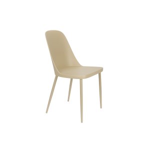 WHITE LABEL LIVING Pip spisebordsstol - beige plastik og stl 