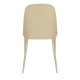 WHITE LABEL LIVING Pip spisestuestol - beige plast og stl 