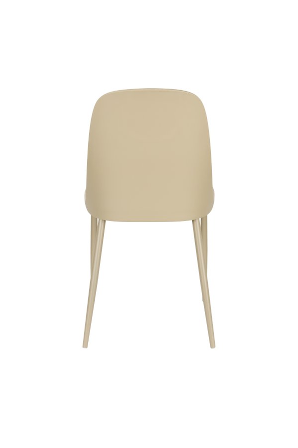 WHITE LABEL LIVING Pip spisestuestol - beige plast og stl 