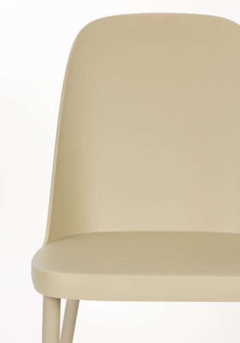 WHITE LABEL LIVING Pip spisestuestol - beige plast og stl 