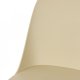 WHITE LABEL LIVING Pip spisestuestol - beige plast og stl 