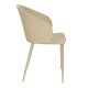 WHITE LABEL LIVING Gigi spisestuestol, med armlener - beige plast og stl