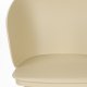 WHITE LABEL LIVING Gigi spisestuestol, med armlener - beige plast og stl