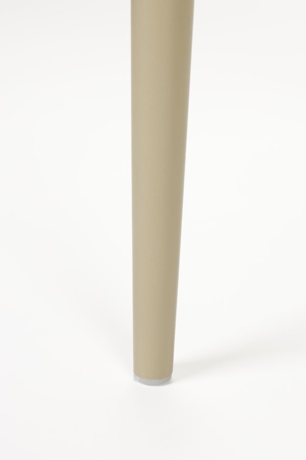 WHITE LABEL LIVING Gigi spisestuestol, med armlener - beige plast og stl