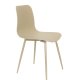 WHITE LABEL LIVING Leon spisestuestol - beige plast og stl
