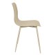 WHITE LABEL LIVING Leon spisestuestol - beige plast og stl