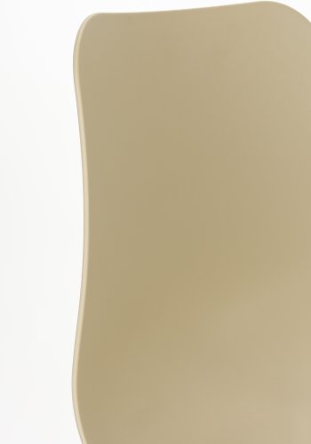 WHITE LABEL LIVING Leon spisestuestol - beige plast og stl