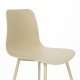 WHITE LABEL LIVING Leon spisestuestol - beige plast og stl