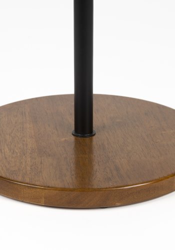 WHITE LABEL LIVING Dropz gulvspeil - speilglass og svart jern (135x40)